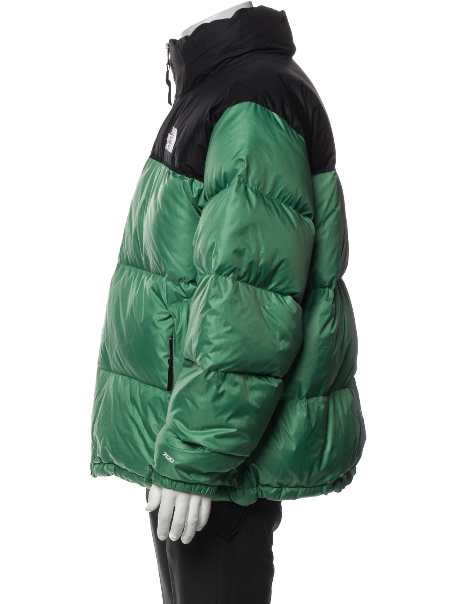 The North Face Colorblock Pattern Puffer Coat