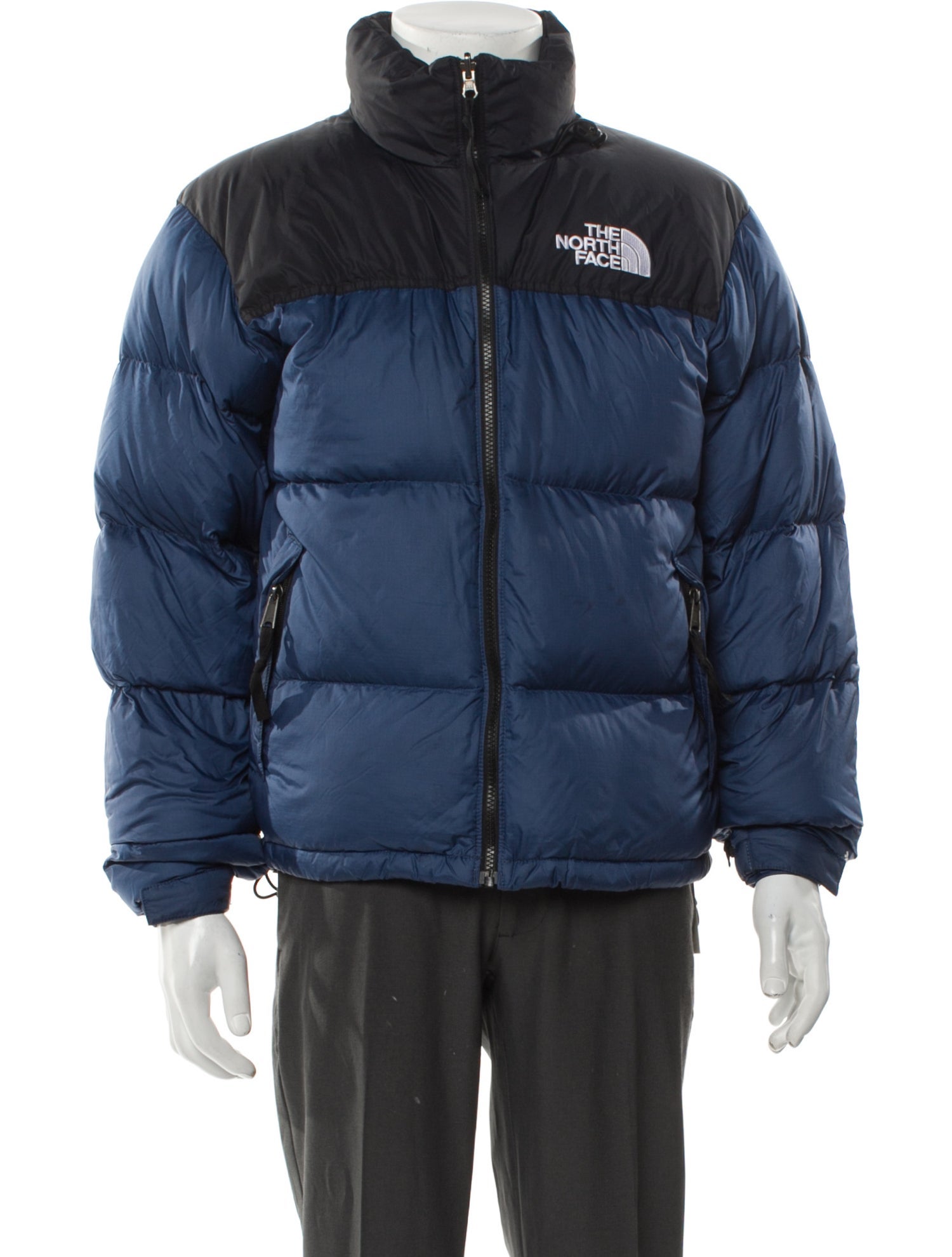 The North Face Colorblock Pattern Puffer Coat