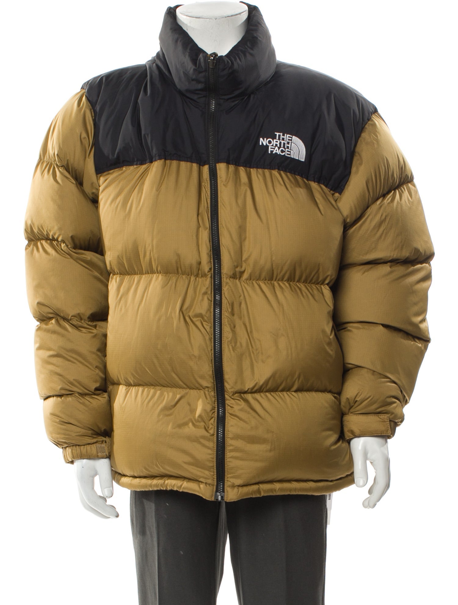 The North Face Colorblock Pattern Puffer Coat