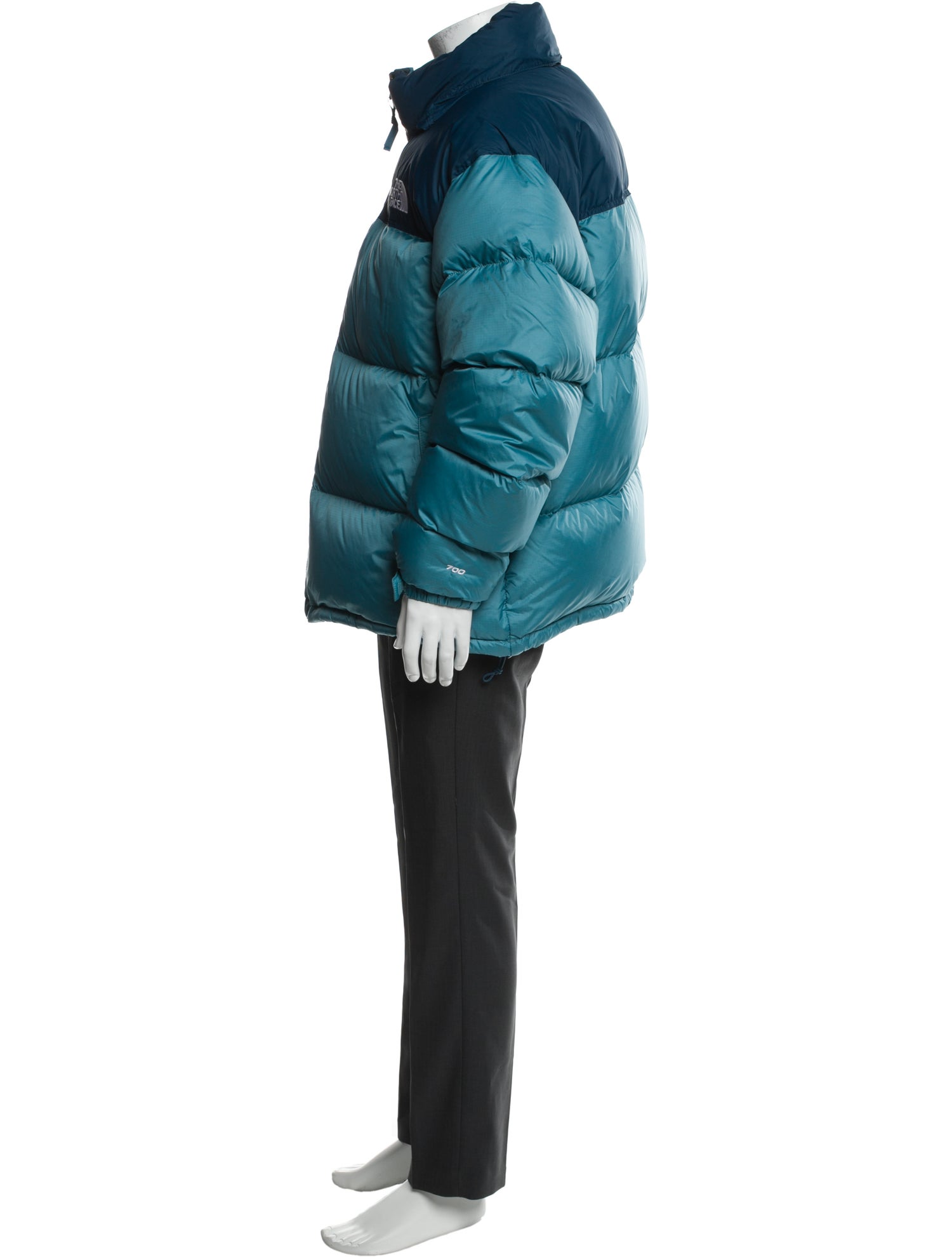 The North Face Colorblock Pattern Puffer Coat