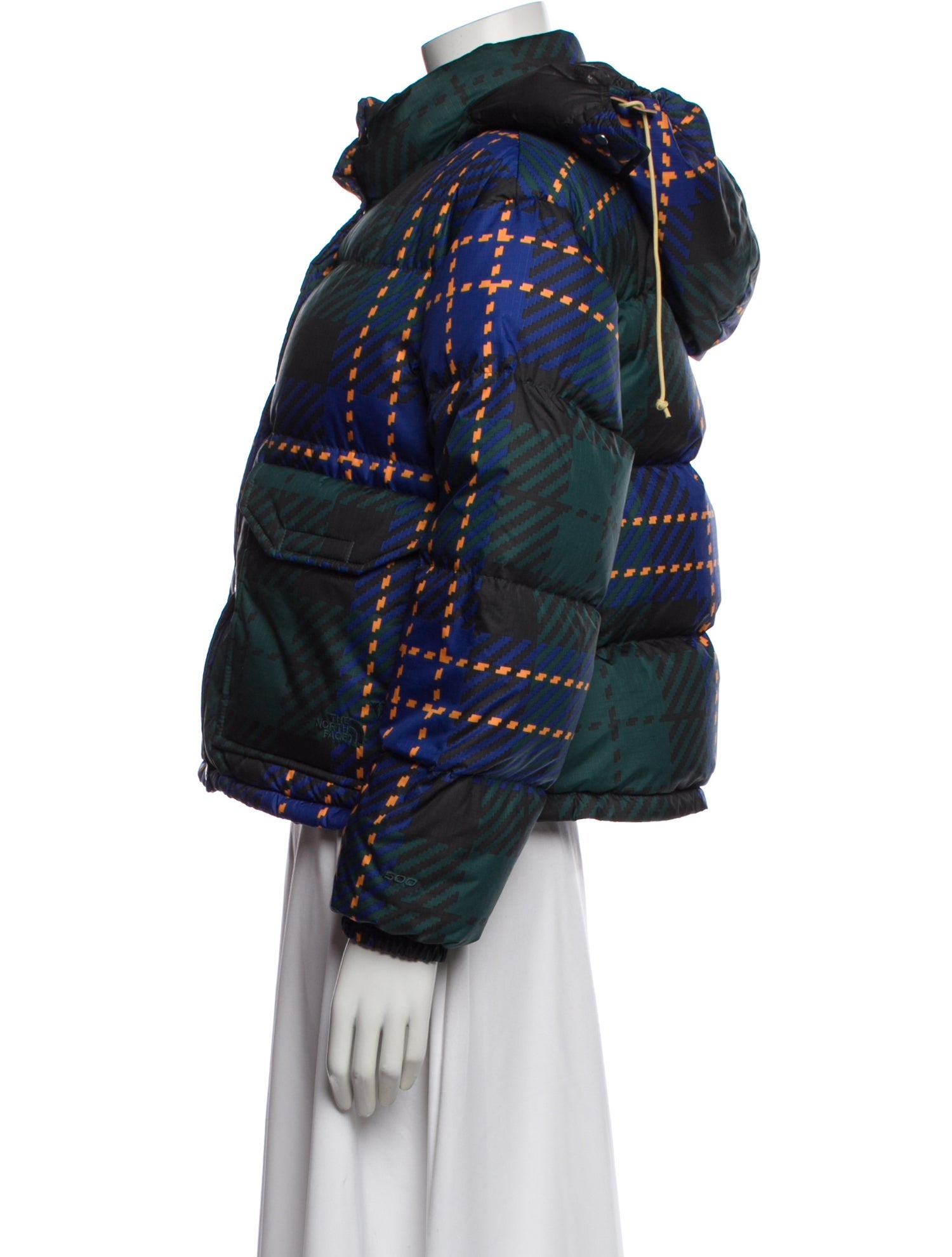 The North Face Plaid Print Denim Jacket
