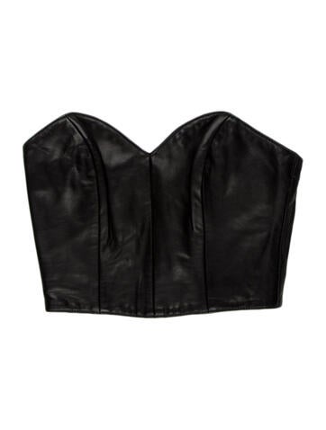 North Beach Leather Tops Vintage 1990's Crop Top S