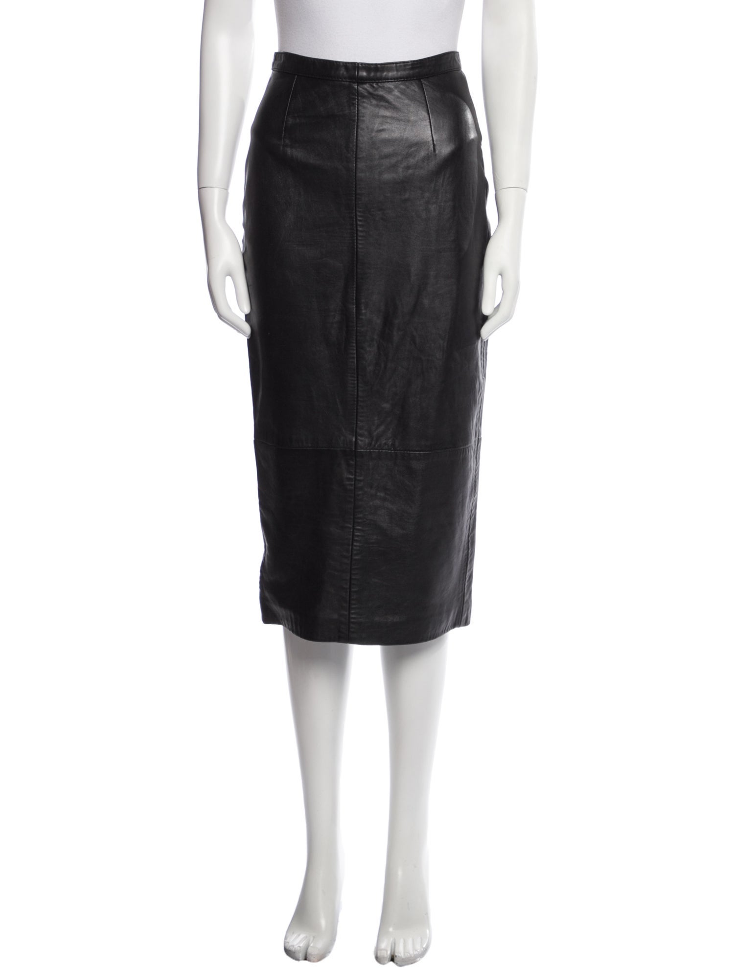 North Beach Leather Vintage Midi Length Skirt