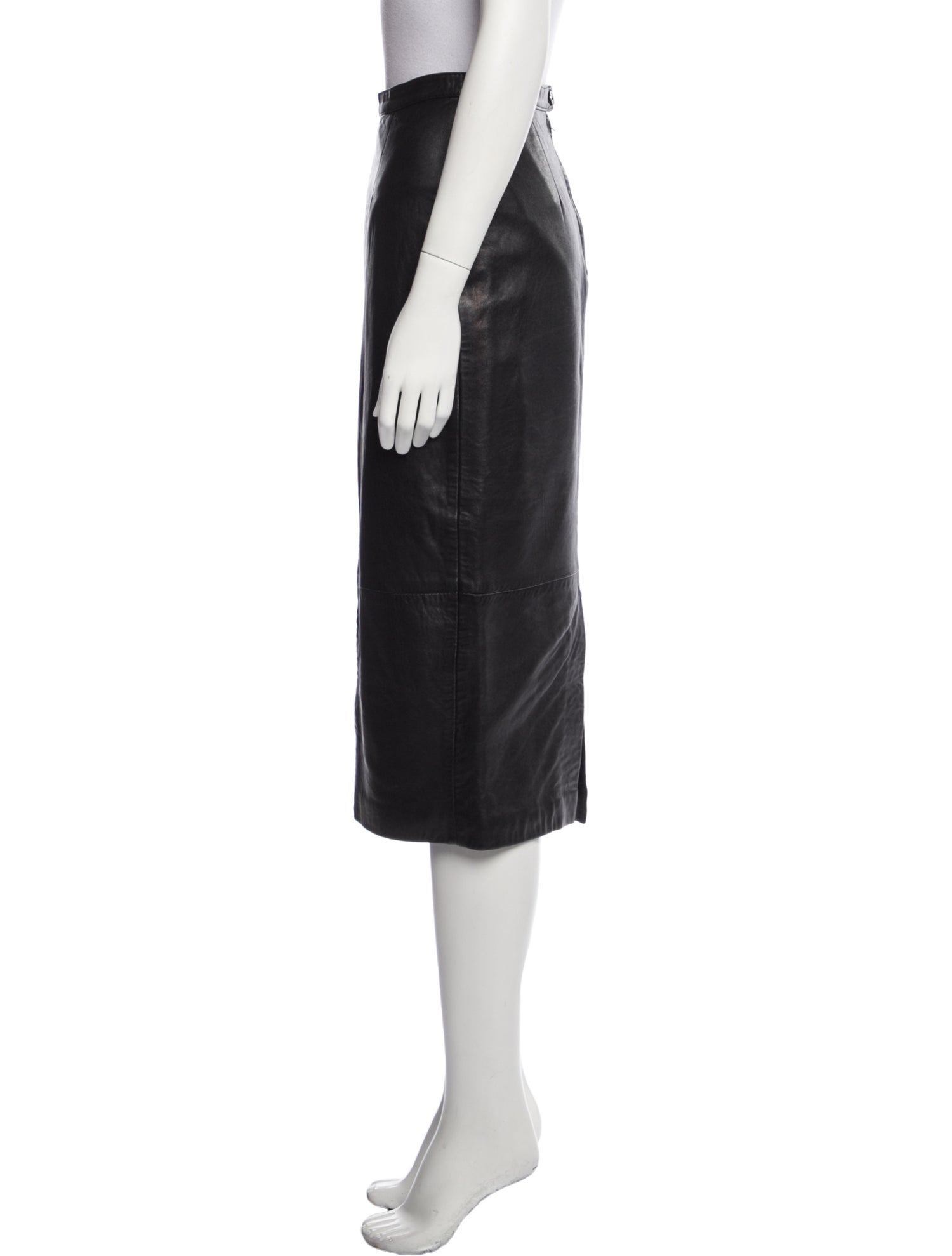 North Beach Leather Vintage Midi Length Skirt