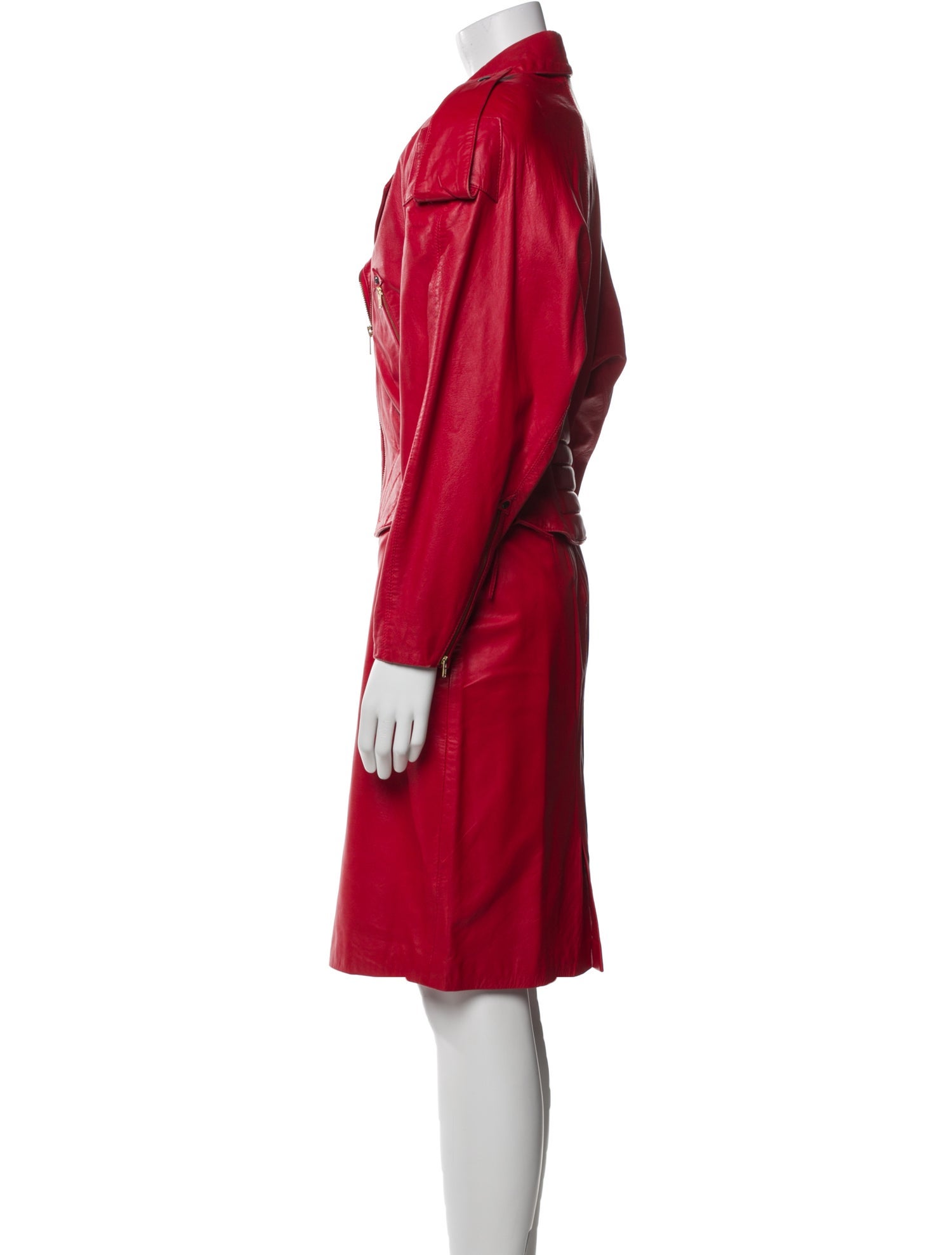 North Beach Leather Vintage 1980's Skirt Set