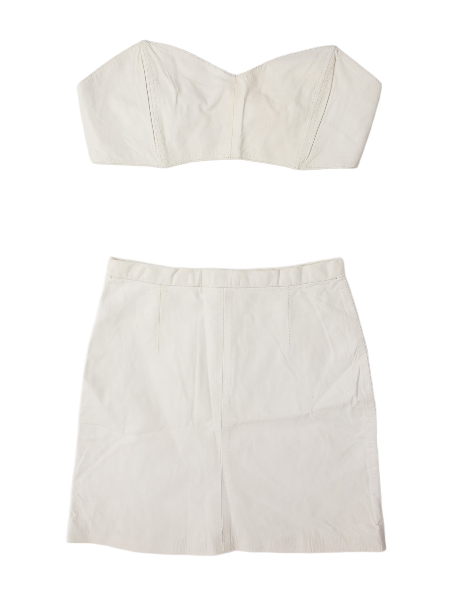 North Beach Leather Vintage Leather Skirt Set