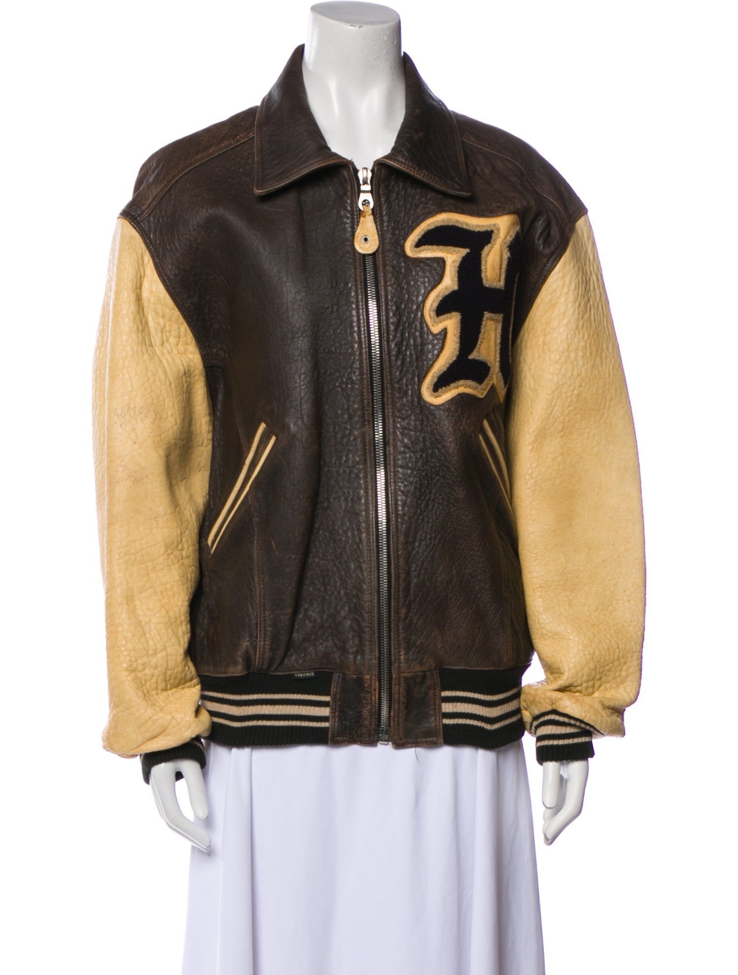 North Beach Leather Vintage Late 1990's - Early 2000's Varsity Jacket