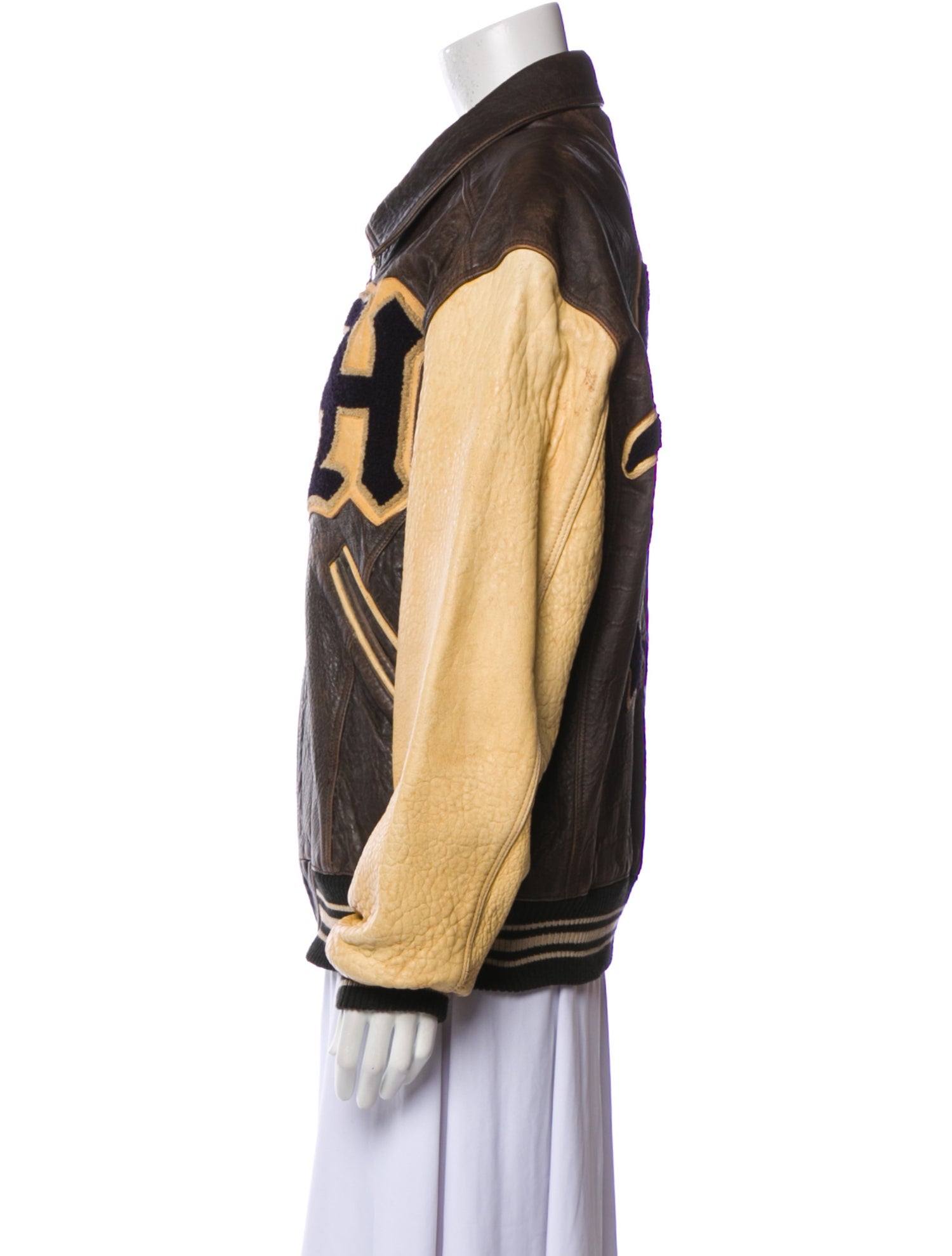 North Beach Leather Vintage Late 1990's - Early 2000's Varsity Jacket