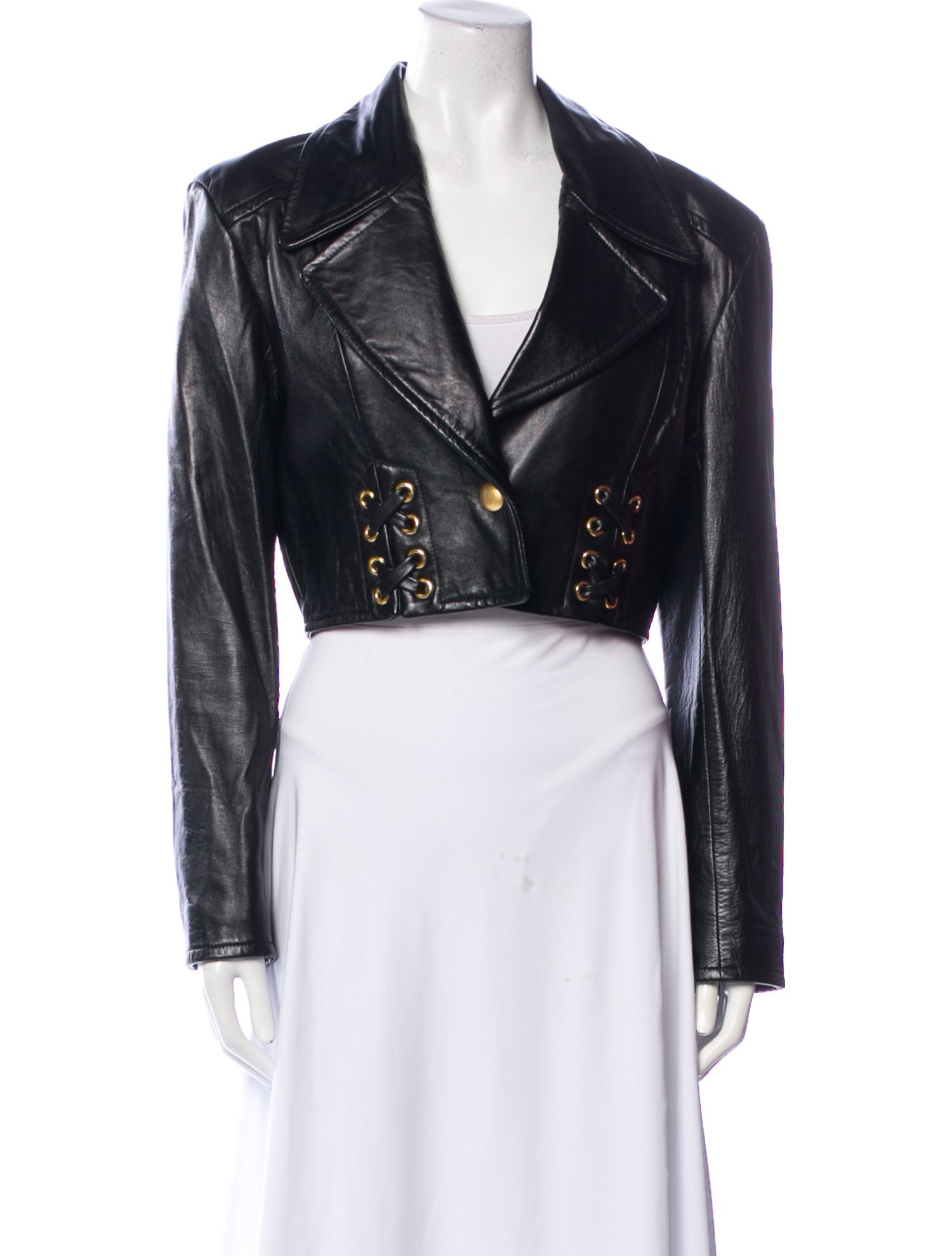 North Beach Leather Vintage 1990's Biker Jacket