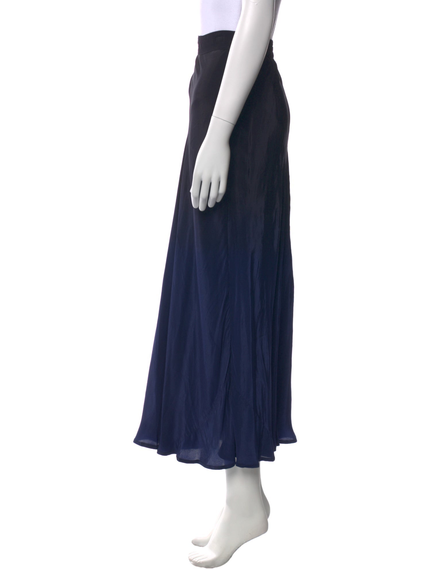 NOUS Silk Midi Length Skirt