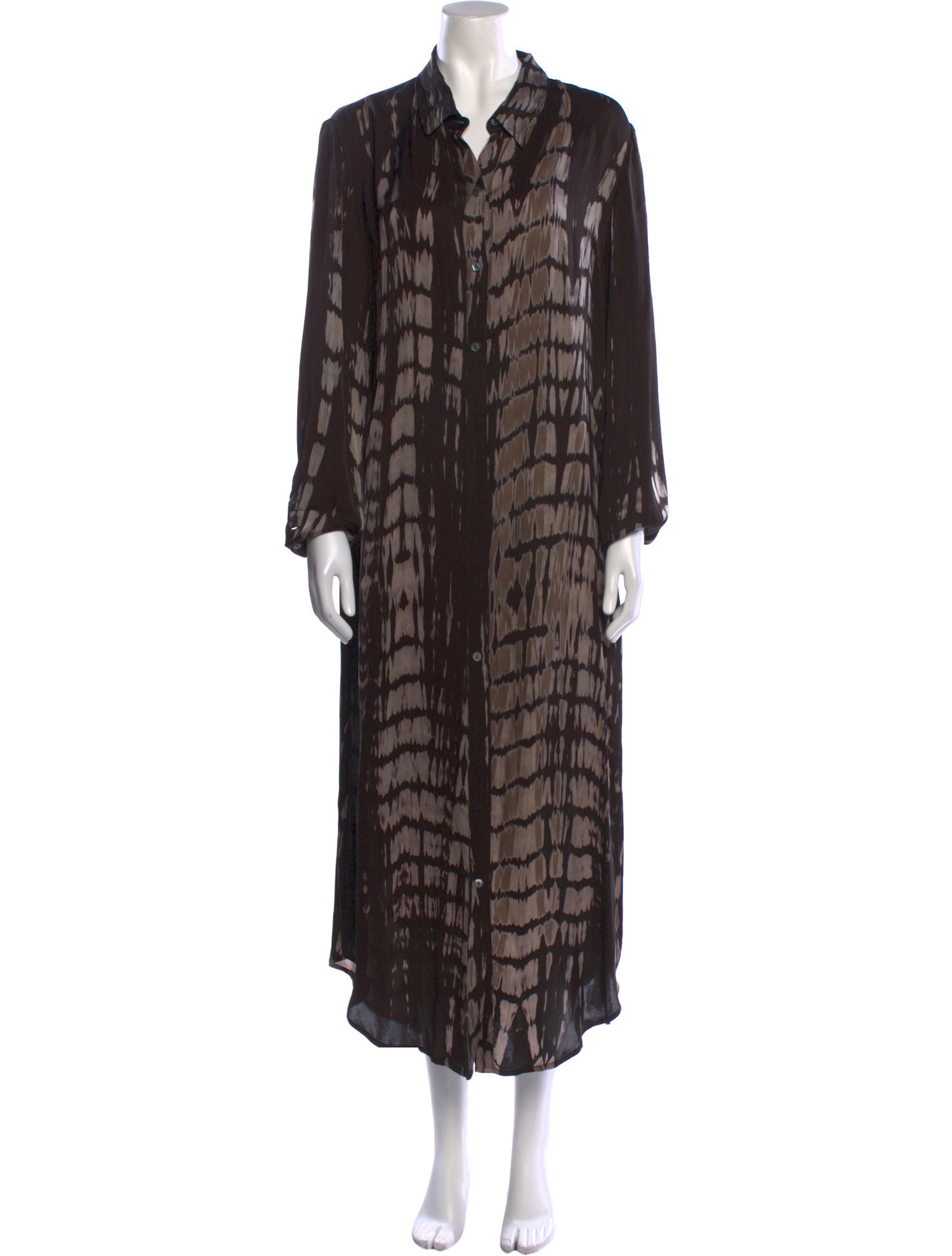 NOUS Tie-Dye Print Long Dress