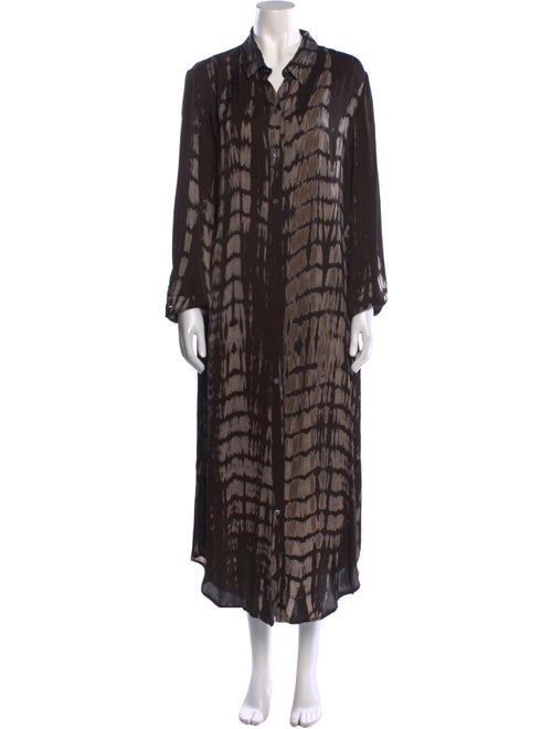 NOUS Tie-Dye Print Long Dress