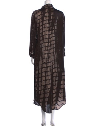 NOUS Tie-Dye Print Long Dress