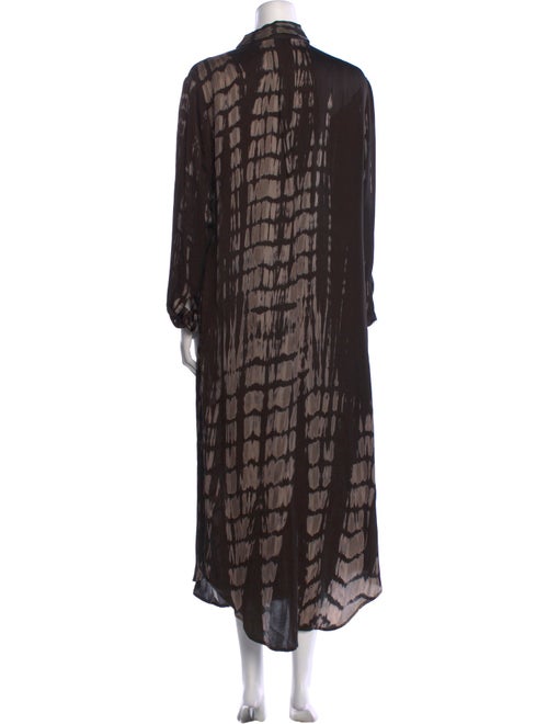 NOUS Tie-Dye Print Long Dress