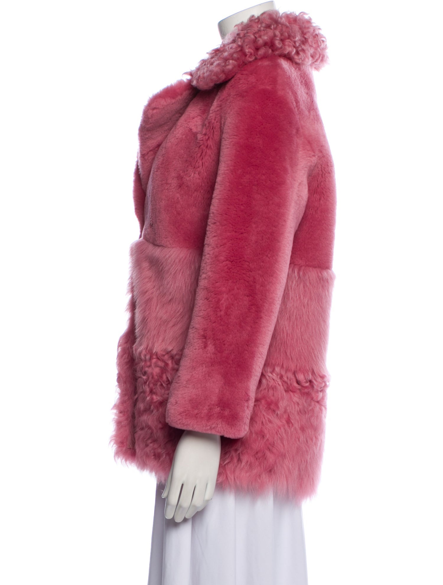 Nour Hammour Lambskin Faux Fur Jacket