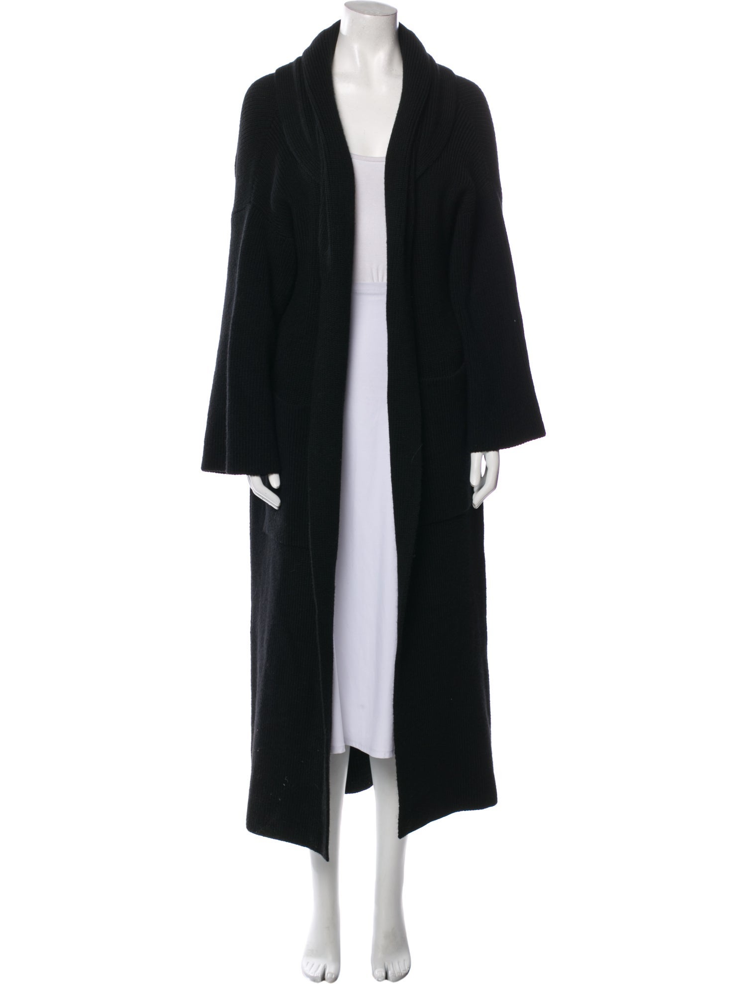 Nour Hammour Wool Open Front Sweater