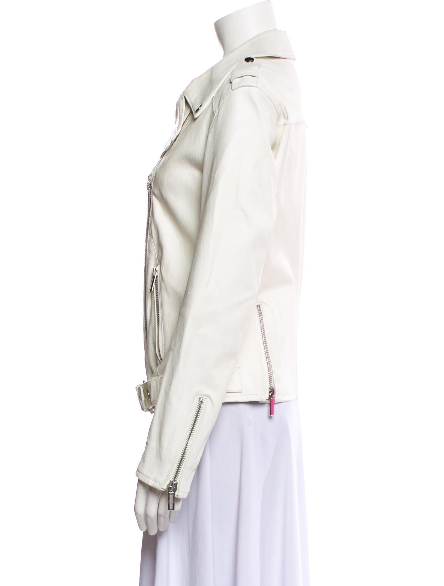 Nour Hammour Leather Biker Jacket