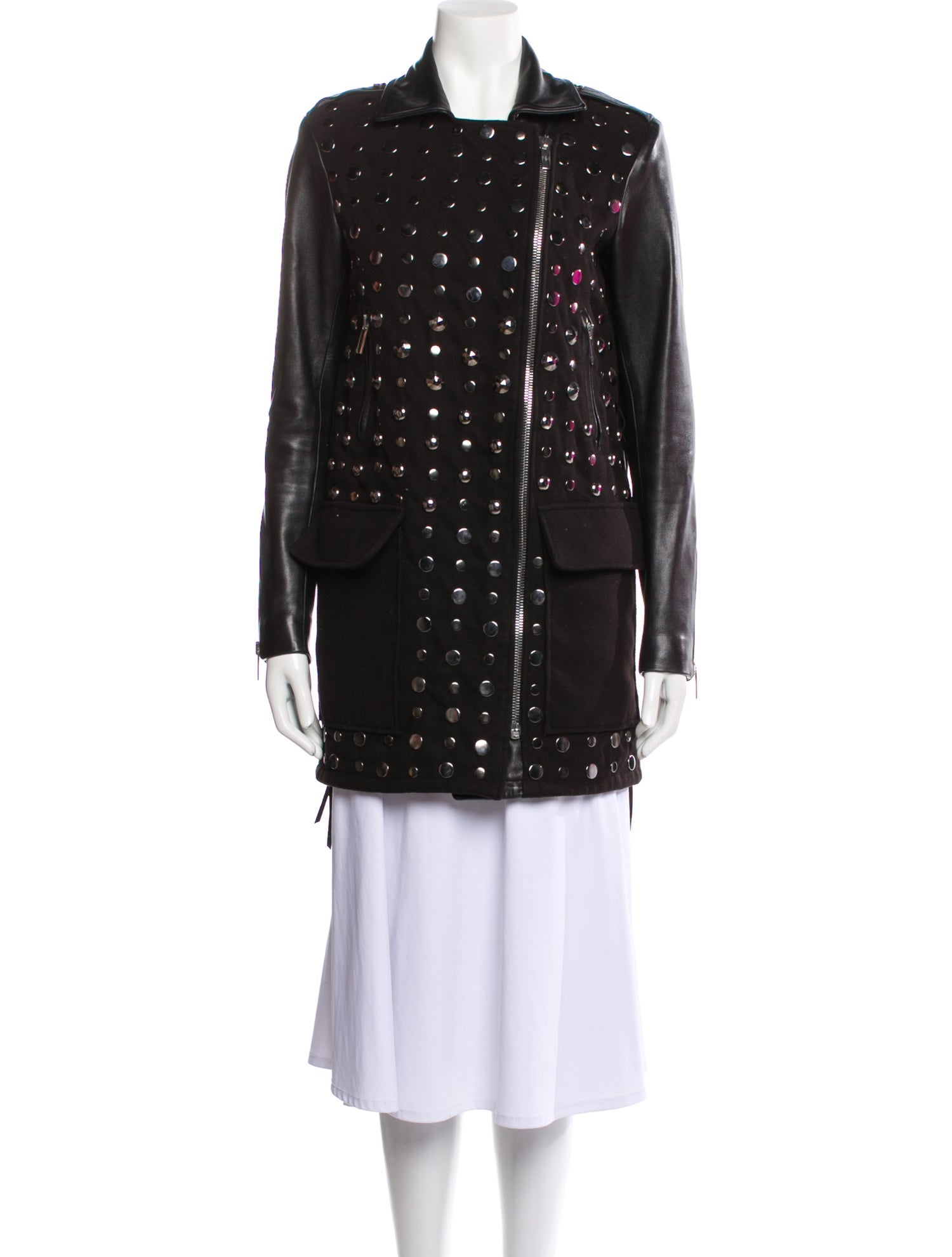 Nour Hammour Shearling Evening Jacket