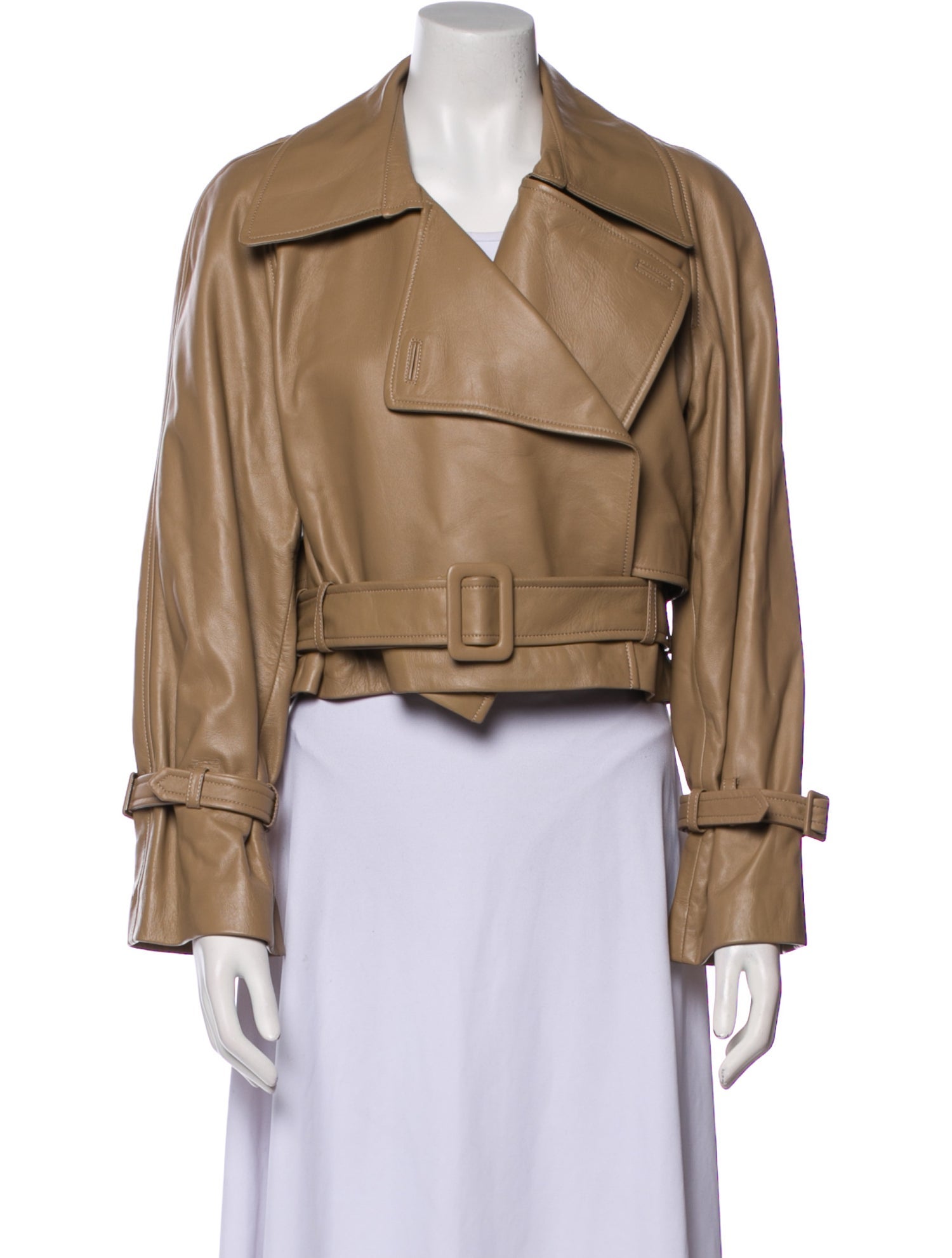 Nour Hammour Leather Biker Jacket