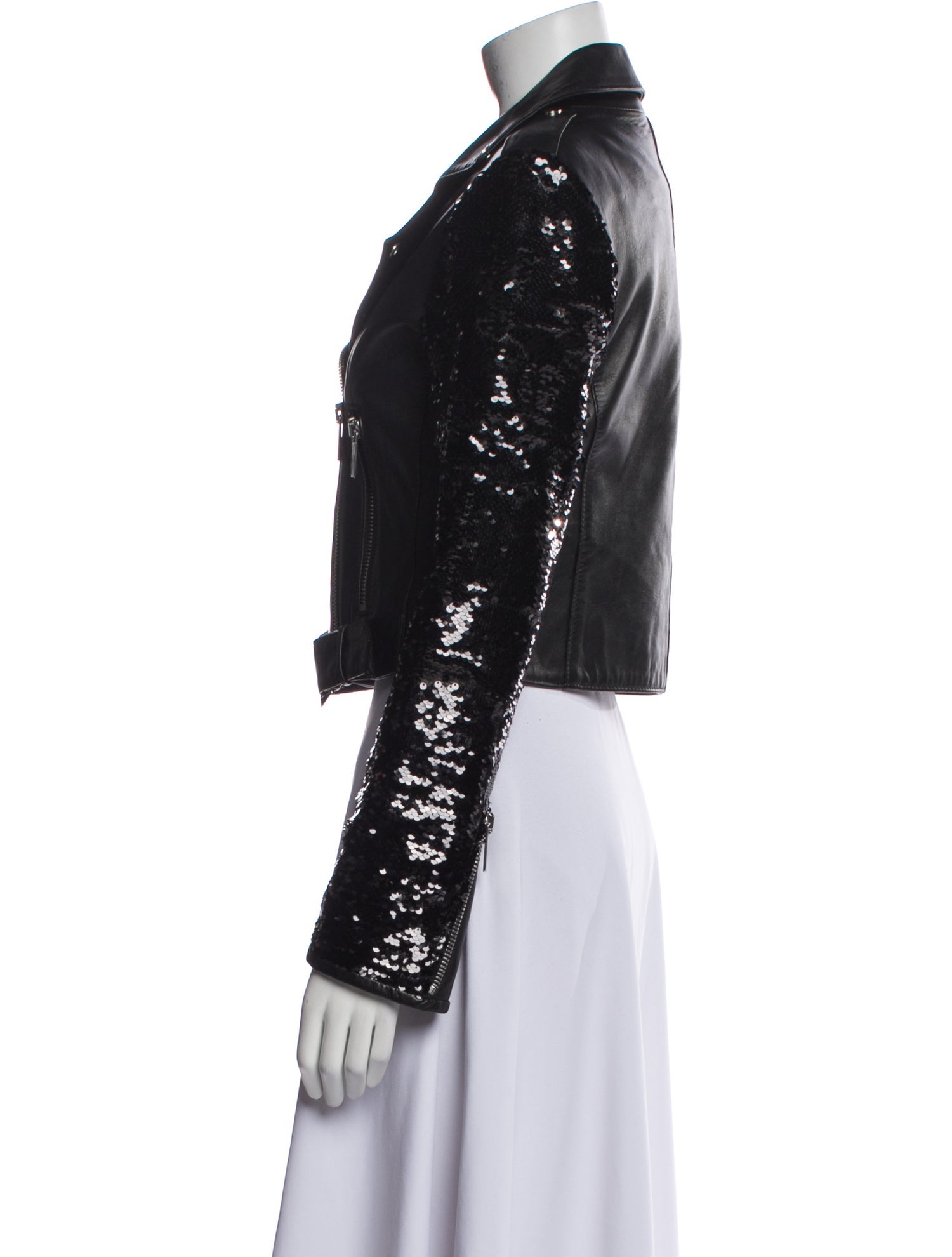 Nour Hammour Lambskin Biker Jacket