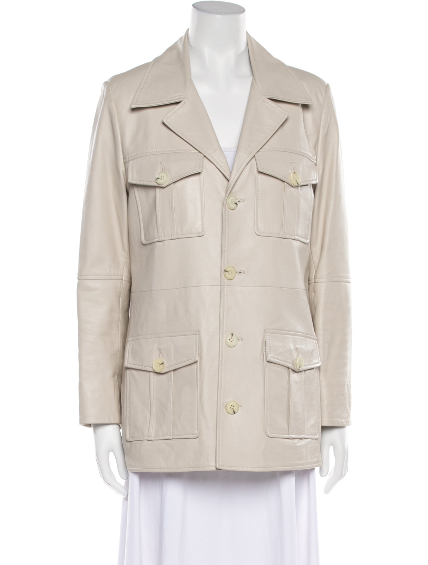 Nour Hammour Lambskin Utility Jacket