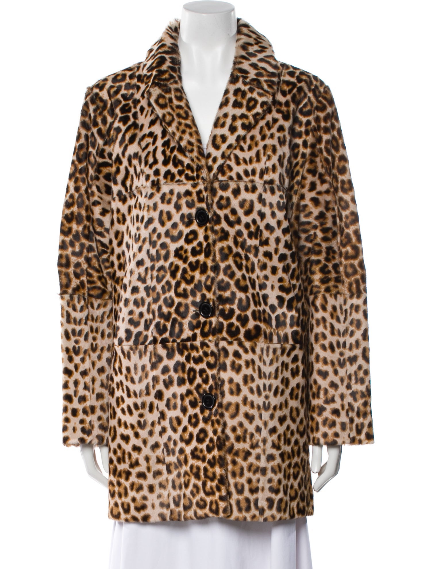 Nour Hammour Fur Animal Print Jacket