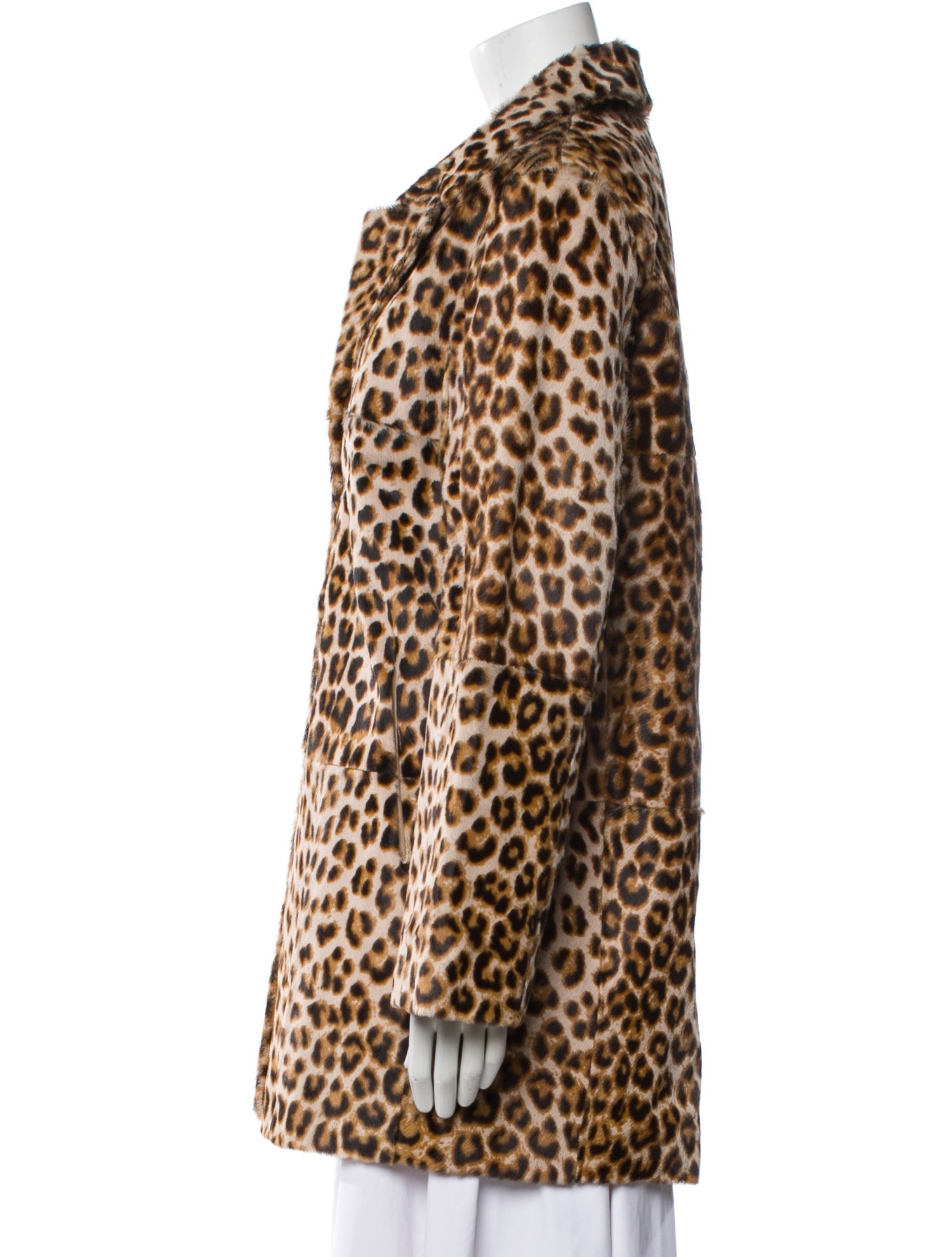 Nour Hammour Fur Animal Print Jacket