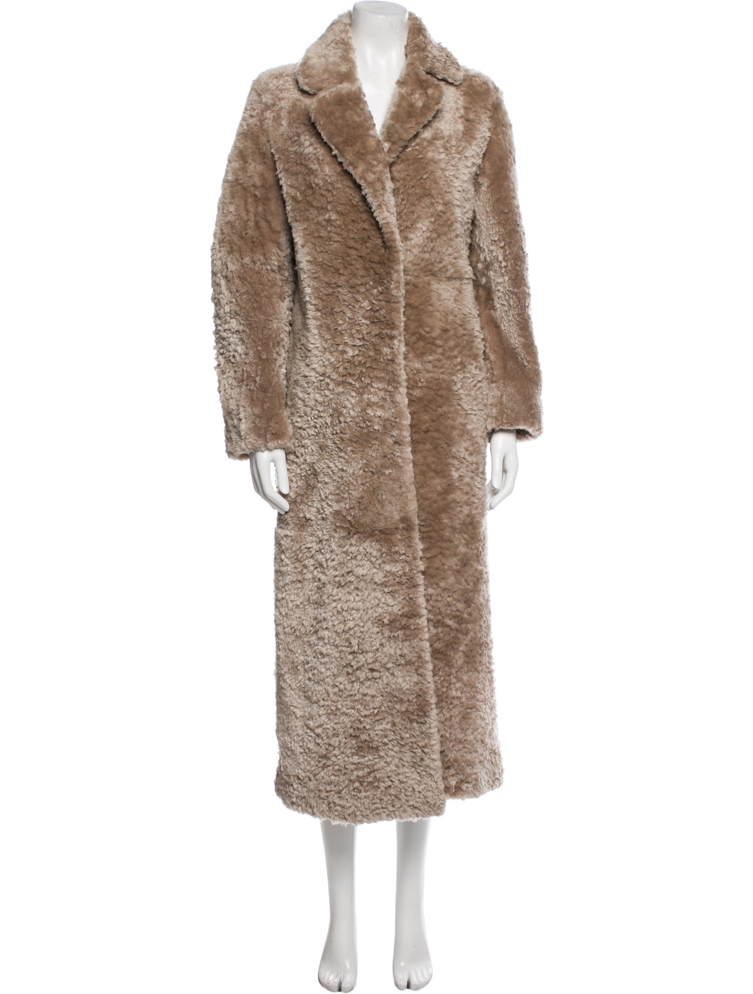 Nour Hammour Lamb Fur Fur Coat