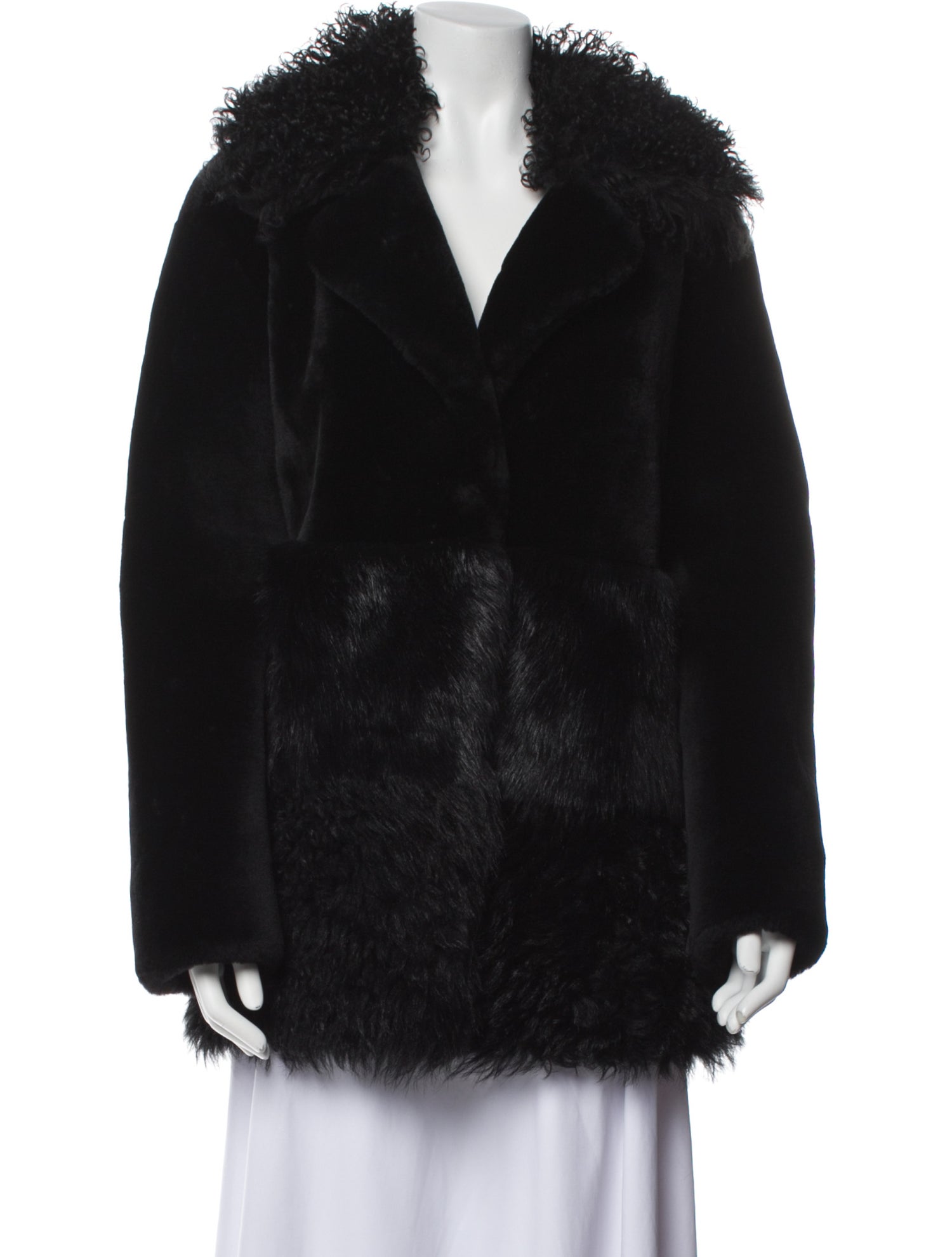 Nour Hammour Fur Faux Fur Coat