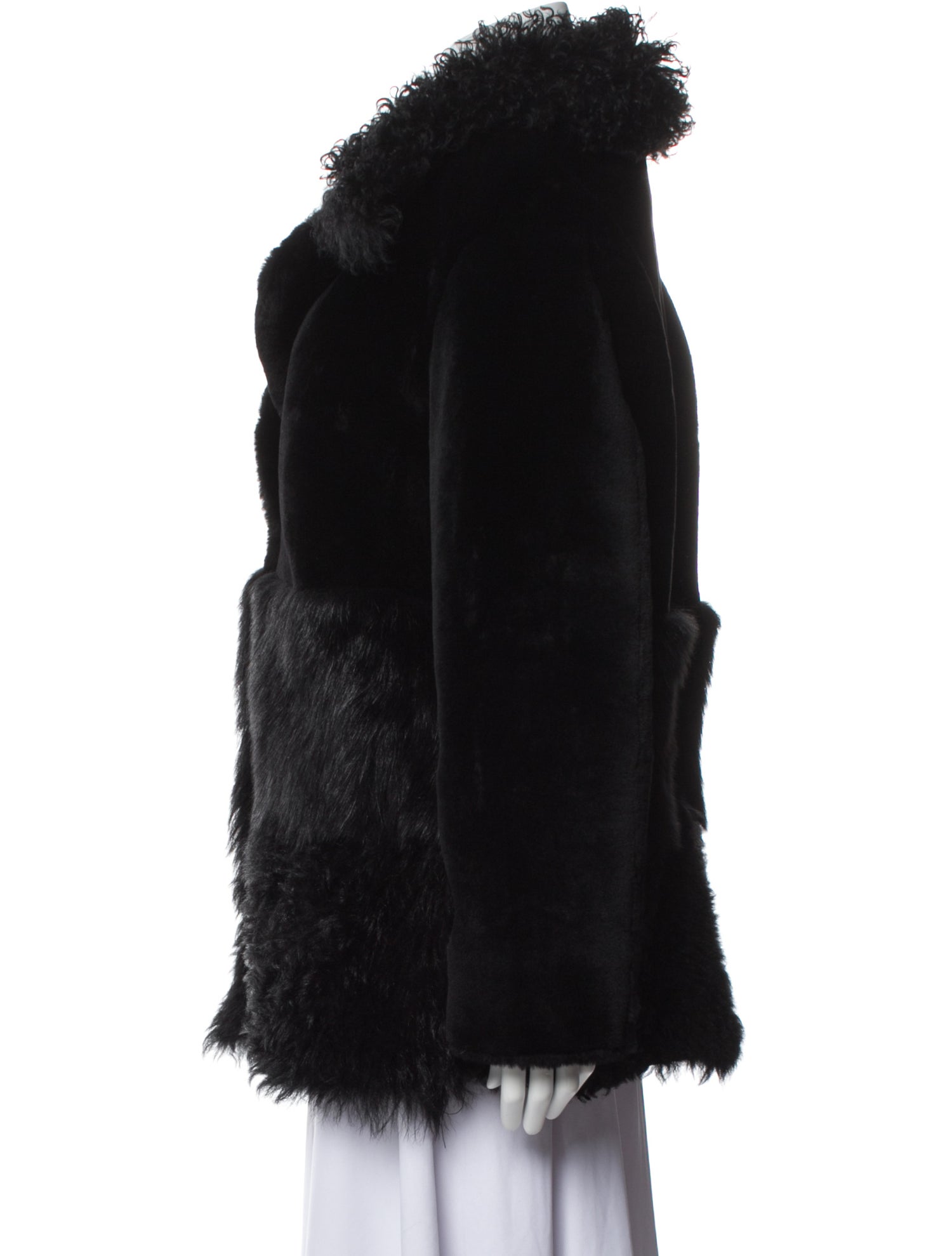 Nour Hammour Fur Faux Fur Coat