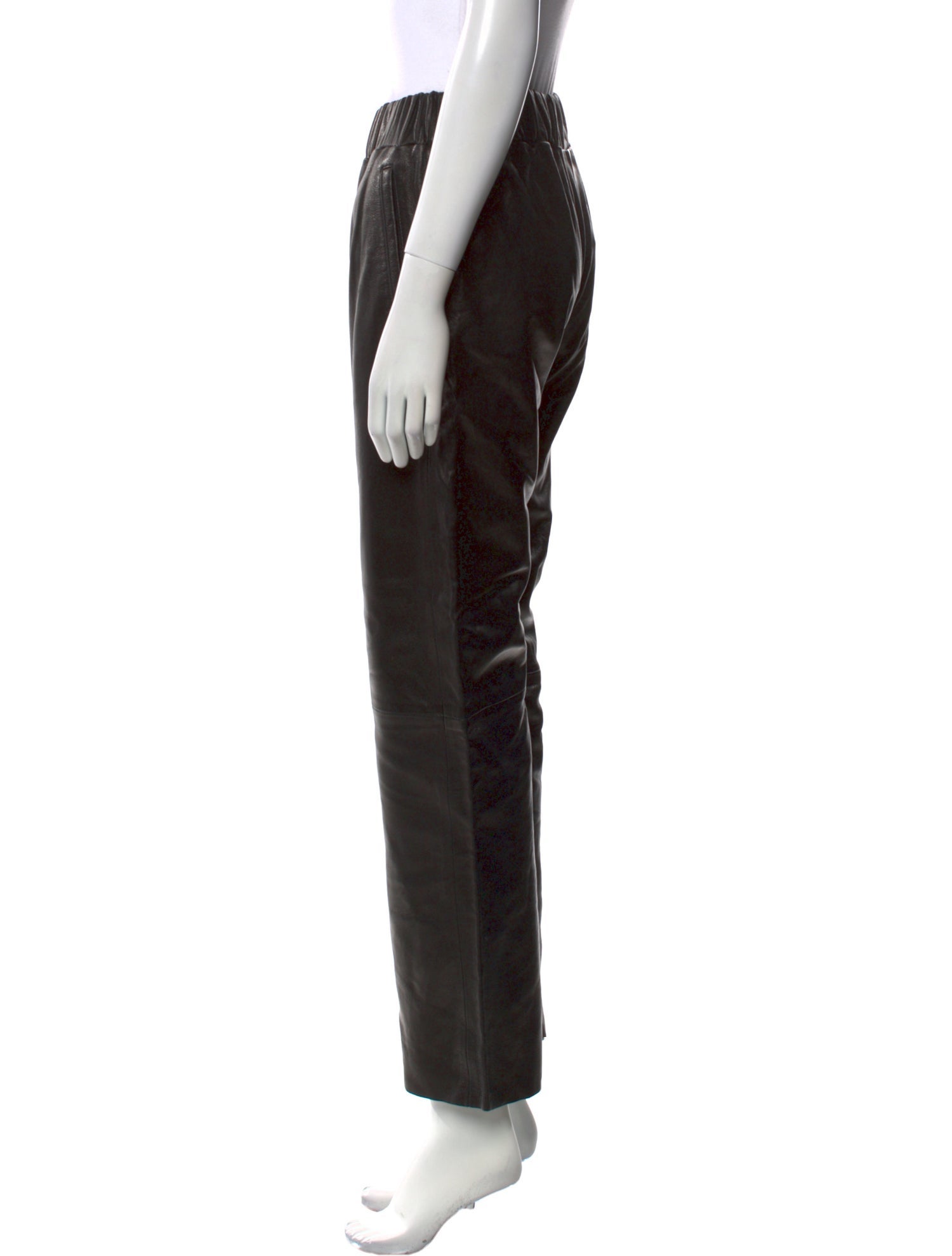 Nour Hammour Lambskin Wide Leg Pants w/ Tags