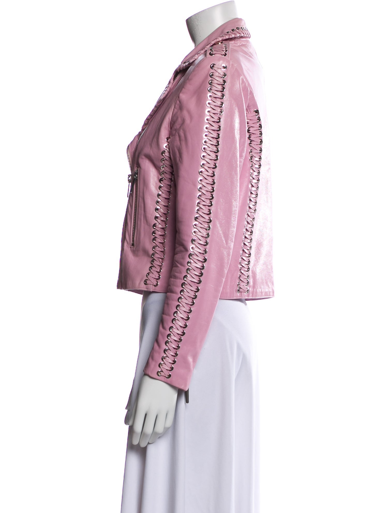 Nour Hammour Lambskin Biker Jacket