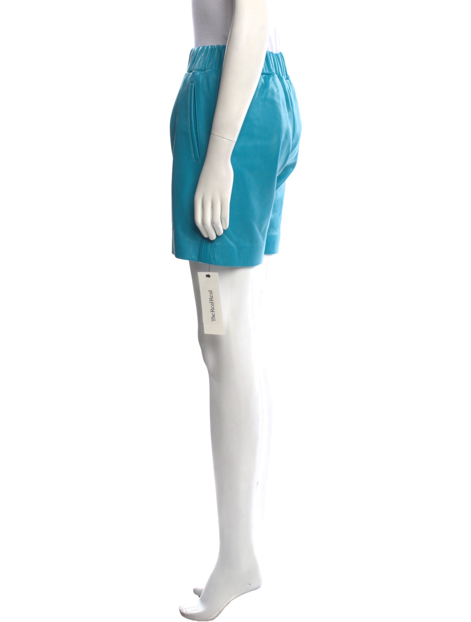 Nour Hammour Lambskin Mini Shorts