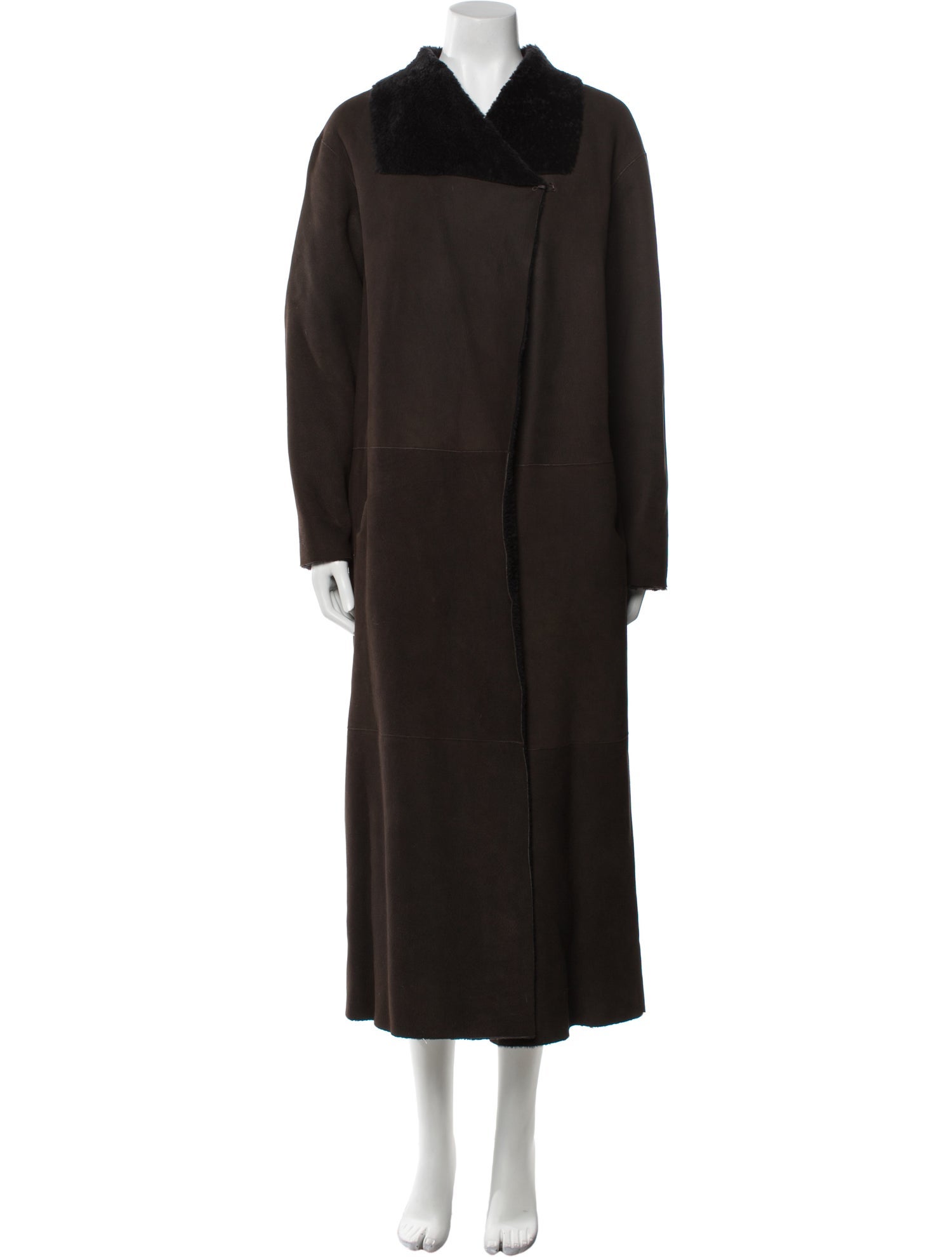 Nour Hammour Suede Fur Coat w/ Tags