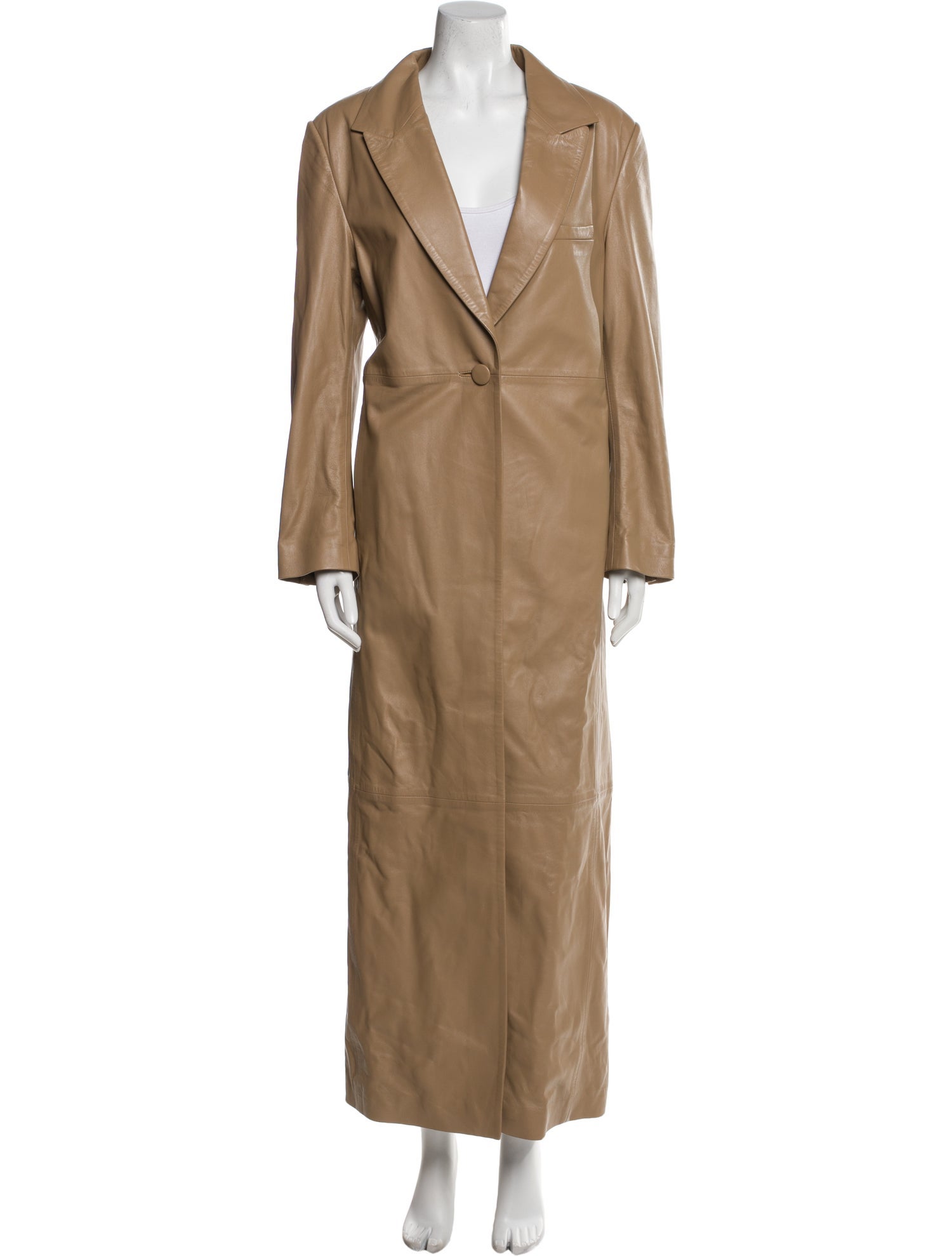 Nour Hammour Leather Trench Coat w/ Tags
