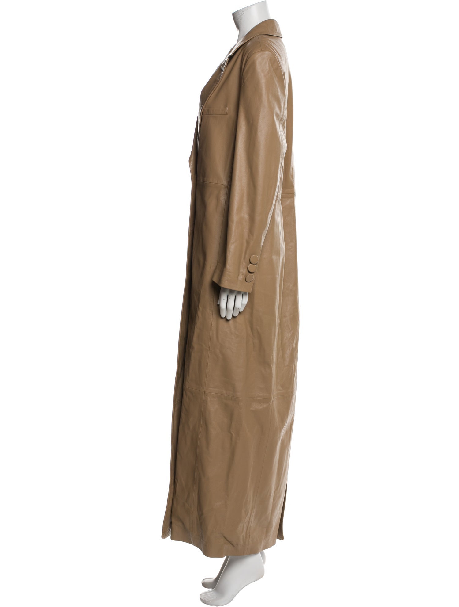 Nour Hammour Leather Trench Coat w/ Tags