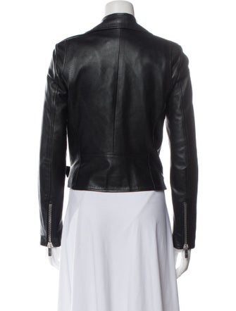 Nour Hammour Leather Biker Jacket