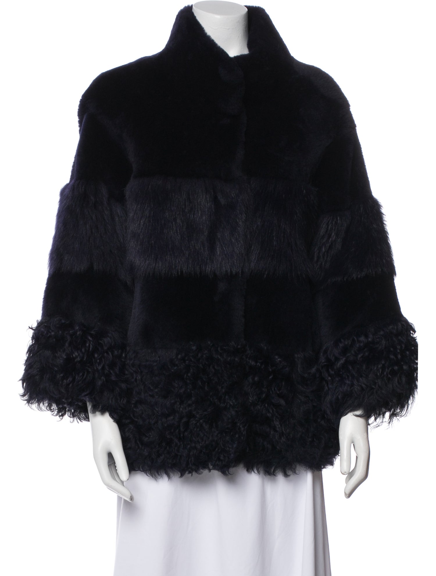 Nour Hammour Shearling Fur Coat