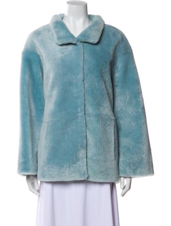 Nour Hammour Lamb Fur Faux Fur Coat