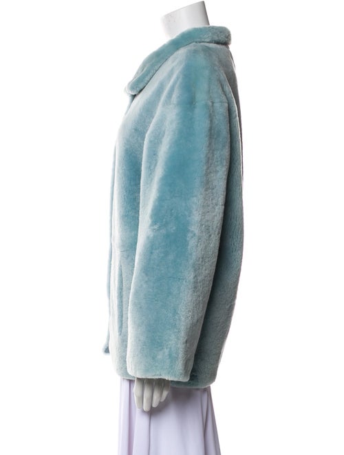 Nour Hammour Lamb Fur Faux Fur Coat