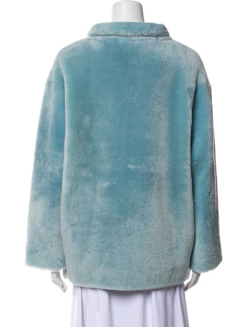 Nour Hammour Lamb Fur Faux Fur Coat