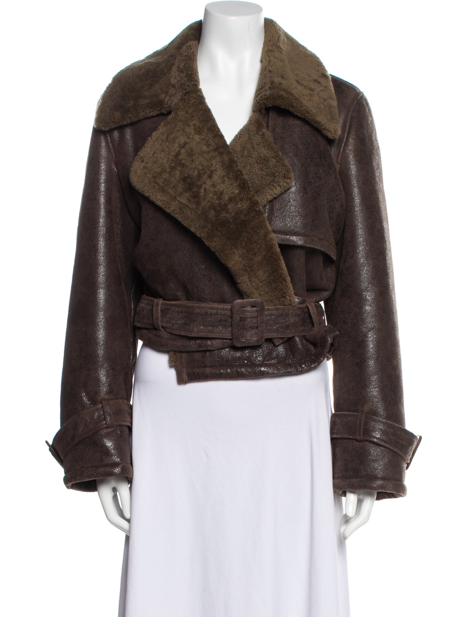 Nour Hammour Lamb Leather Fur Jacket w/ Tags