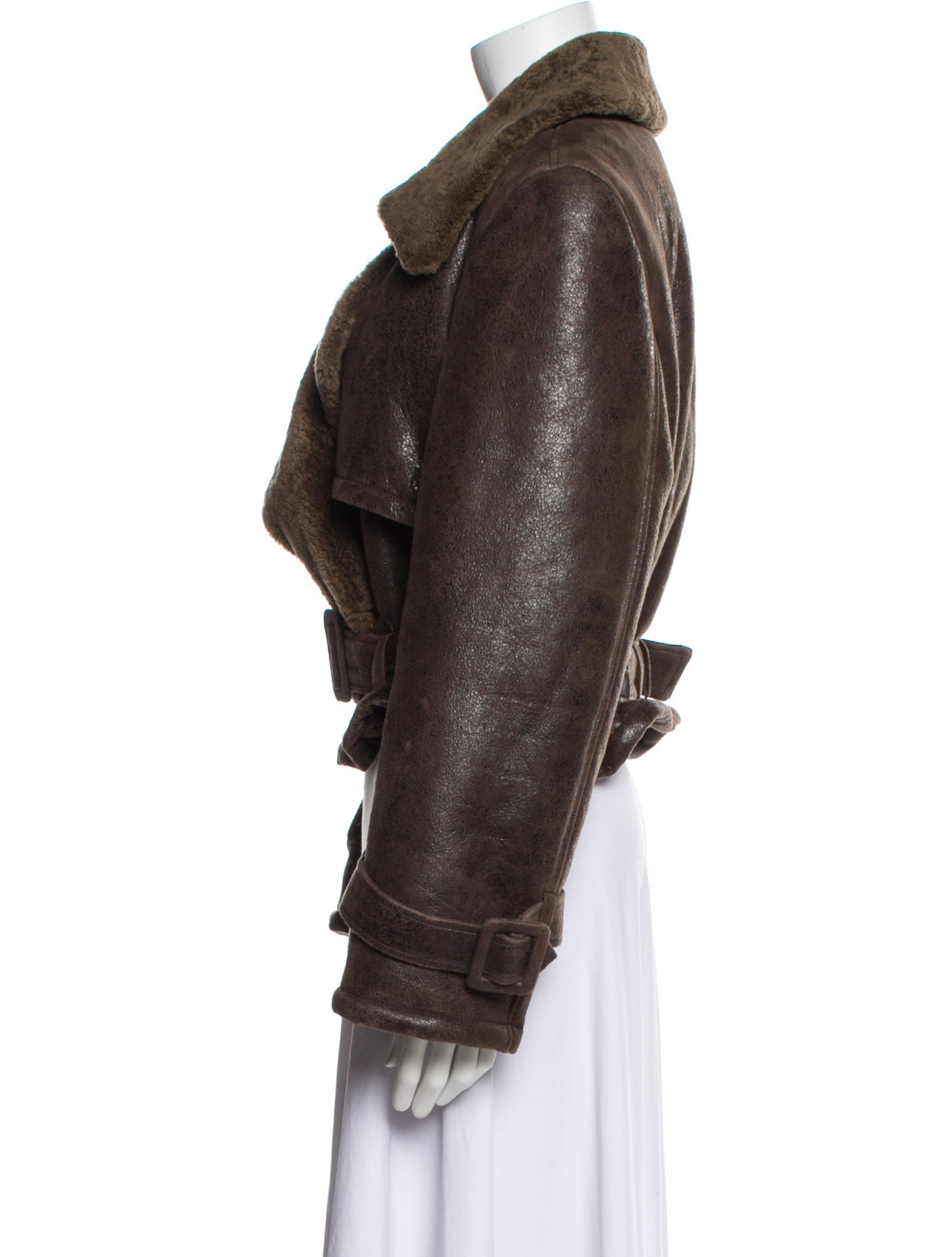 Nour Hammour Lamb Leather Fur Jacket w/ Tags