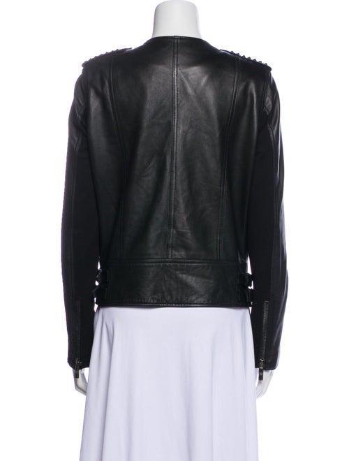 Nour Hammour Leather Biker Jacket