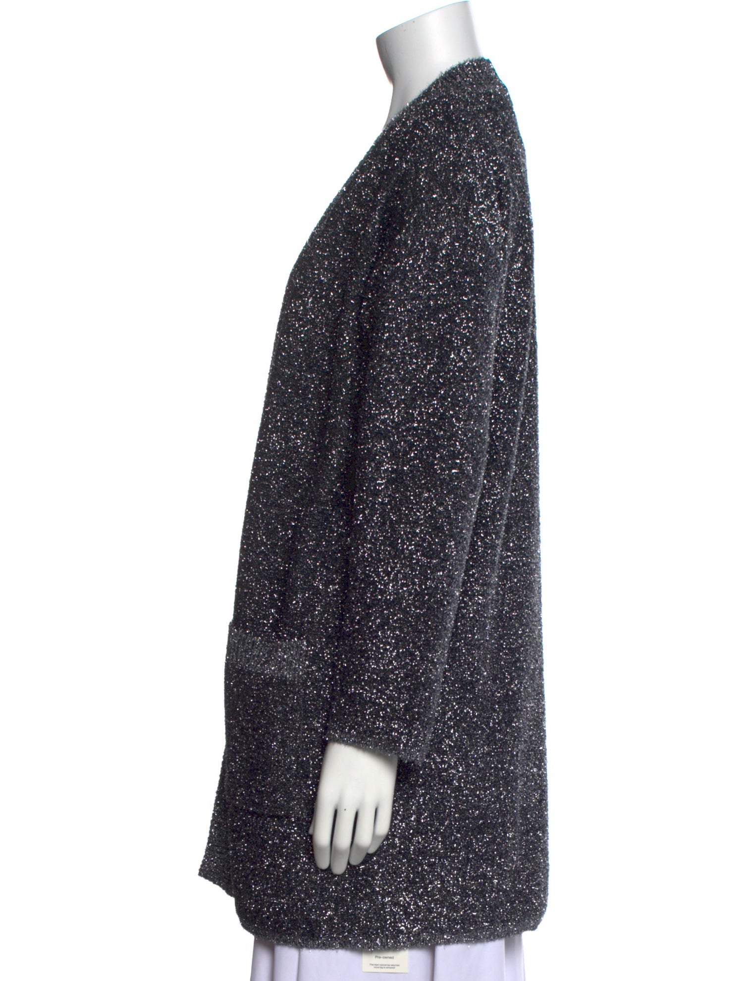 Nour Hammour Printed V-Neck Sweater