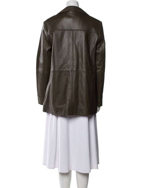 Nour Hammour Leather Blazer