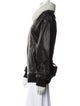 Nour Hammour Leather Bomber Jacket