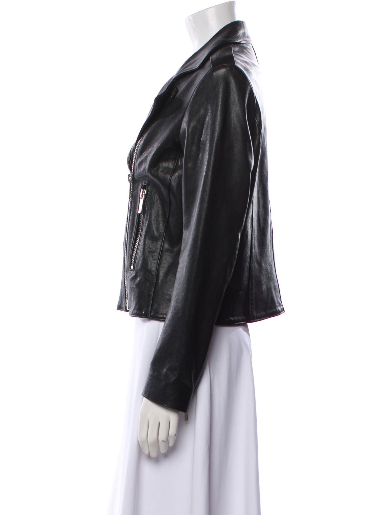 Nour Hammour Lambskin Biker Jacket