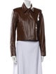 Nour Hammour Leather Biker Jacket