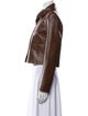 Nour Hammour Leather Biker Jacket